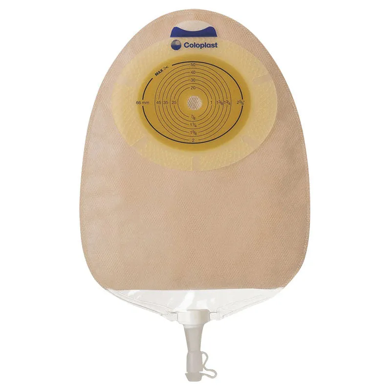 SenSura Xpro Non-Convex Extra-Extended Wear Urostomy Pouch Pre-Cut 1-3/16", Opaque