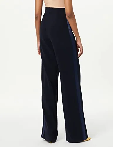 Sergio Hudson, Signature Tuxedo Pant, 6, Midnight - Ivory