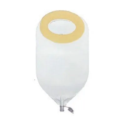 Special Nu-Flex Adult Post-Op Urine Pouch Medium Oval 5/8" x 3/4" Pre-Cut Opening, Deep Convex