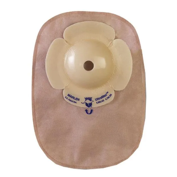 UltraMax Deep Convex Closed-End Pouch Cut-To-Fit Starter Hole With AquaTack Hydrocolloid Barrier, Opaque