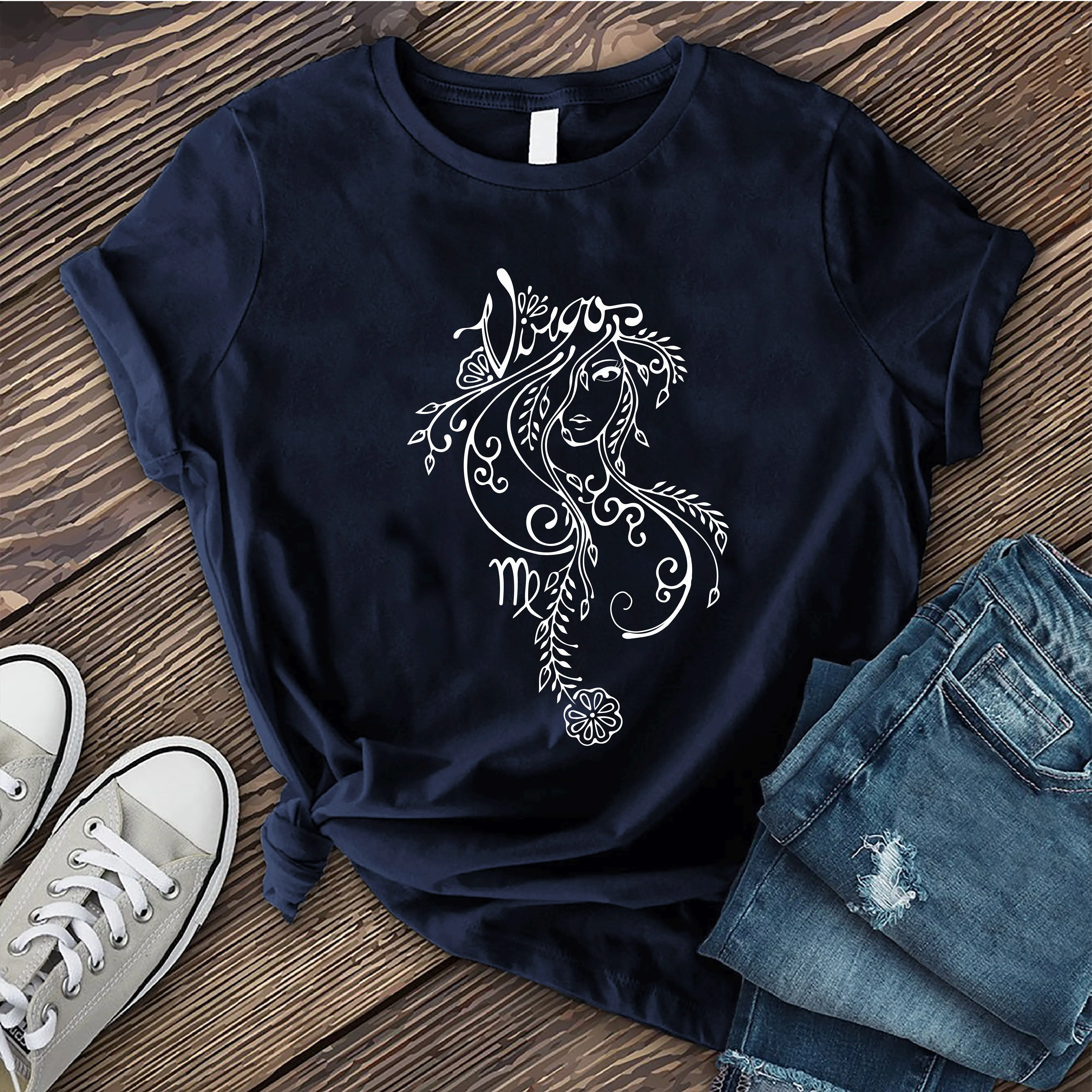 Virgo Floral Woman T-Shirt