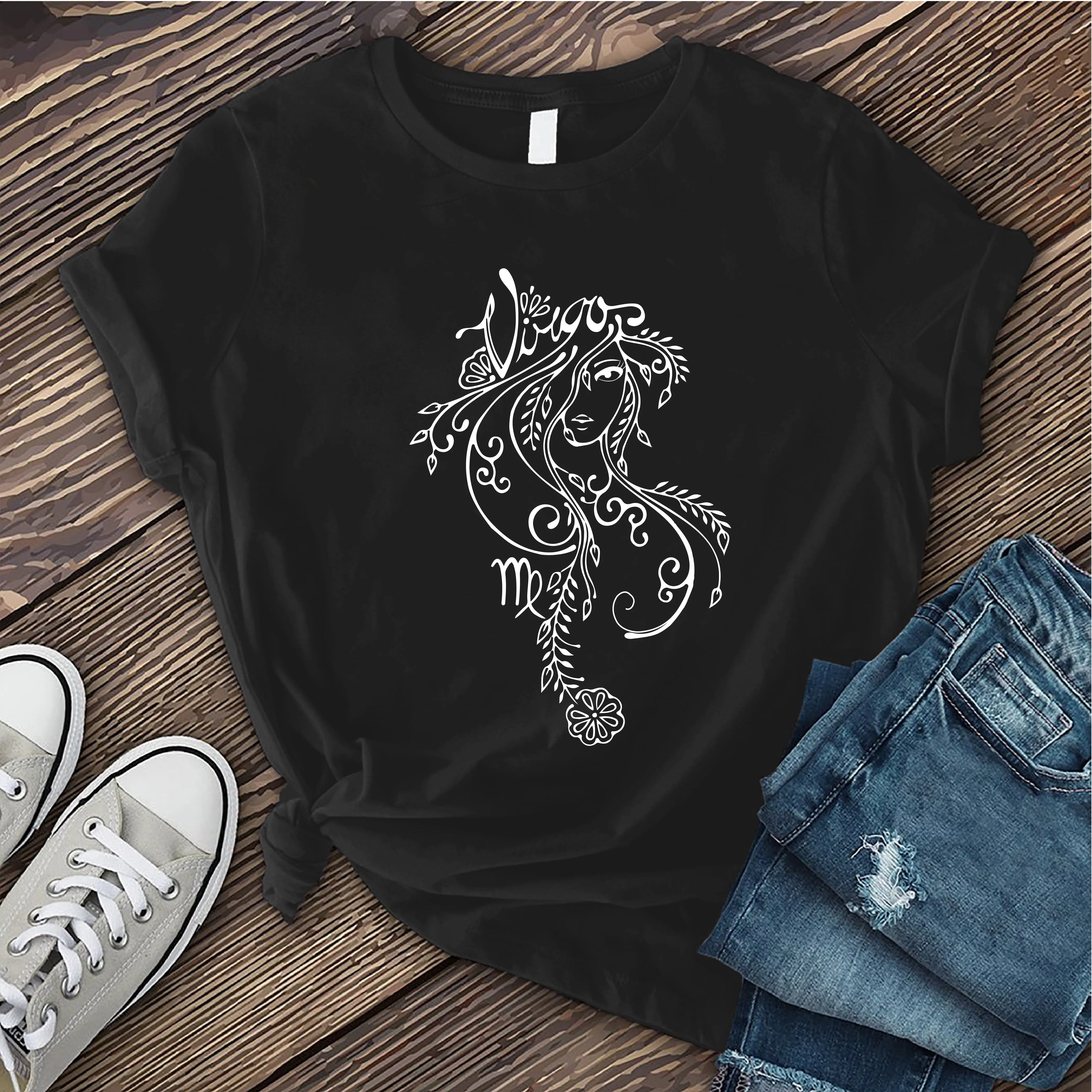 Virgo Floral Woman T-Shirt