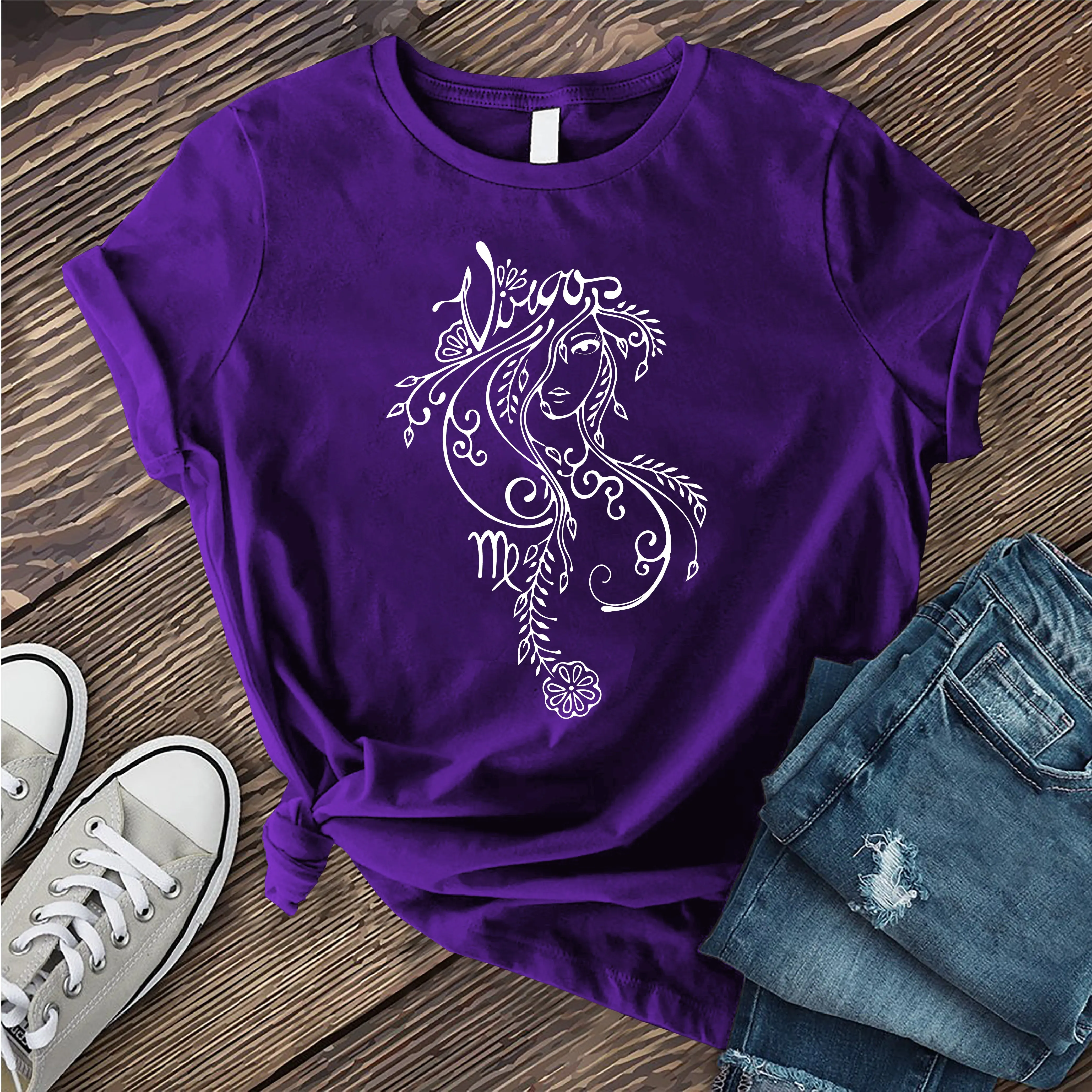 Virgo Floral Woman T-Shirt