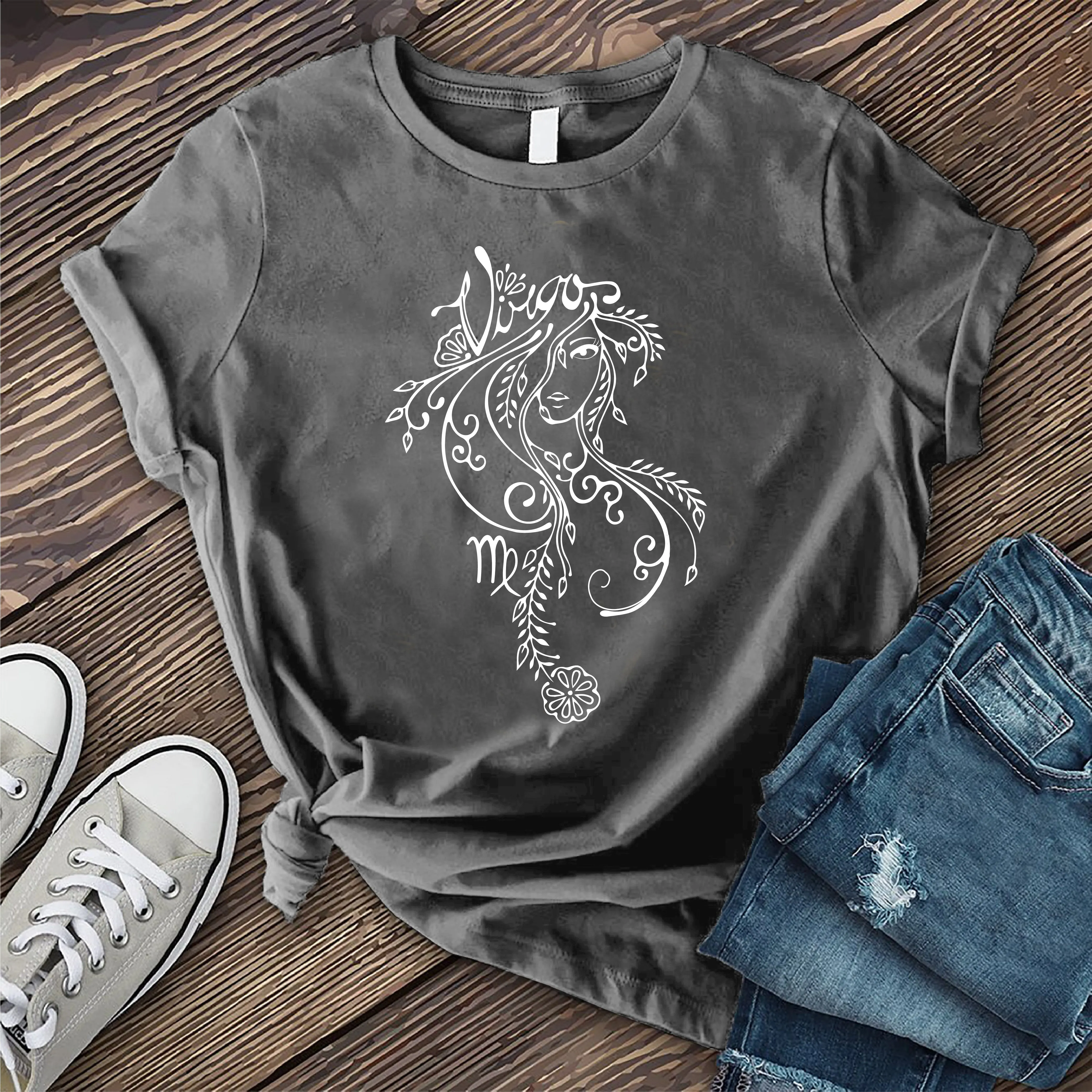 Virgo Floral Woman T-Shirt