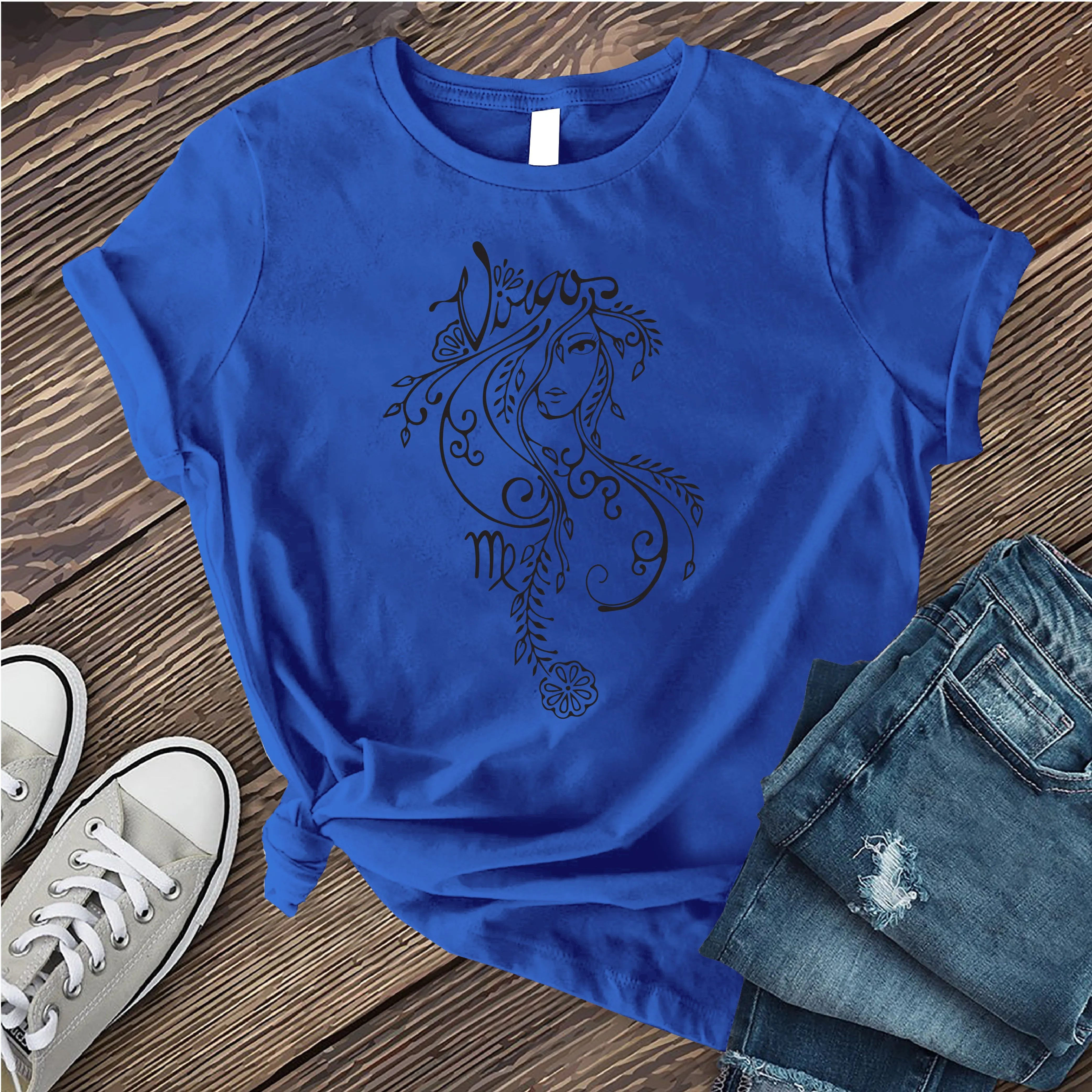 Virgo Floral Woman T-Shirt