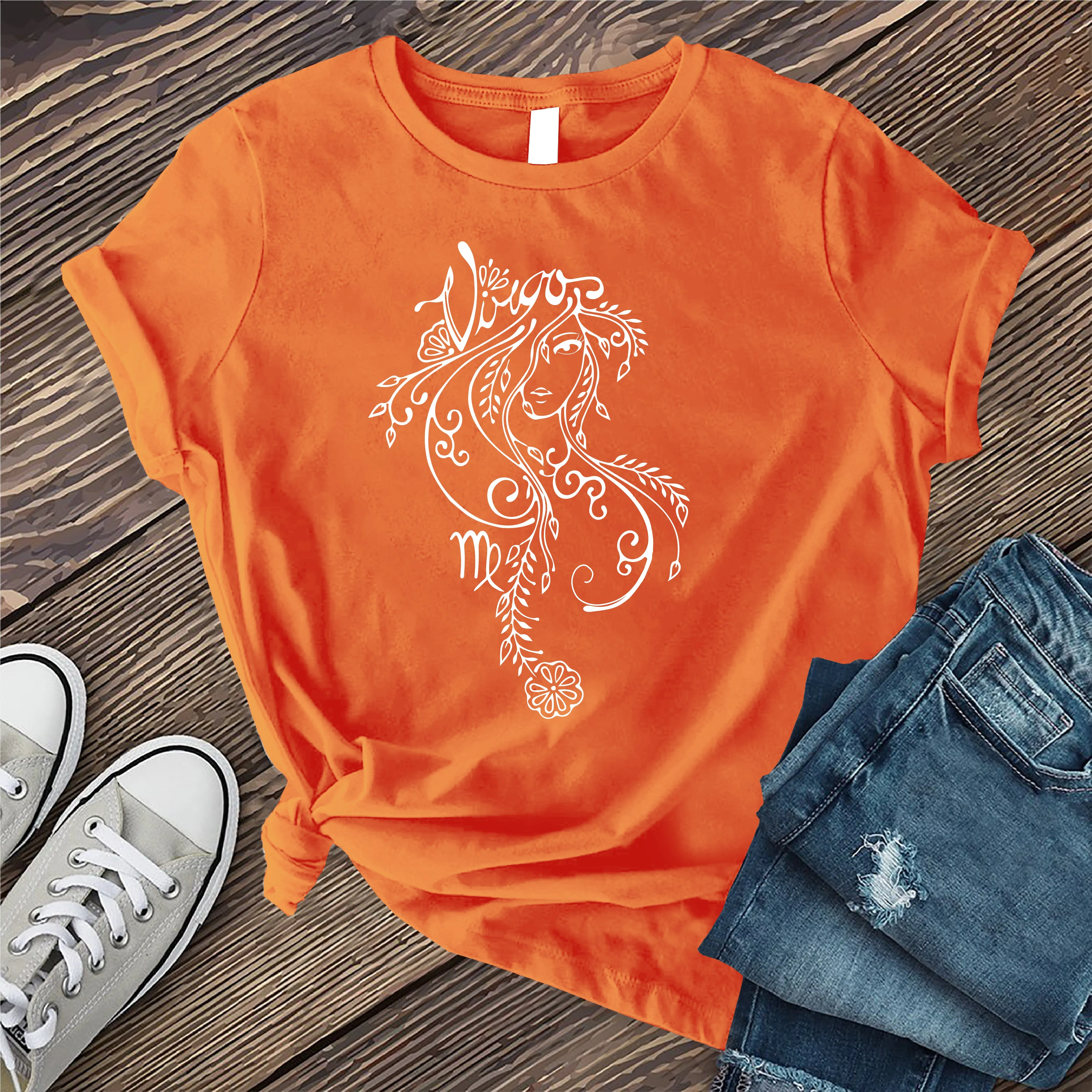 Virgo Floral Woman T-Shirt