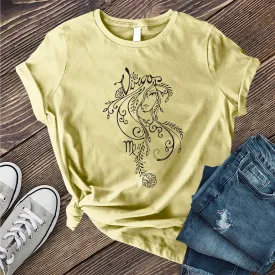 Virgo Floral Woman T-Shirt