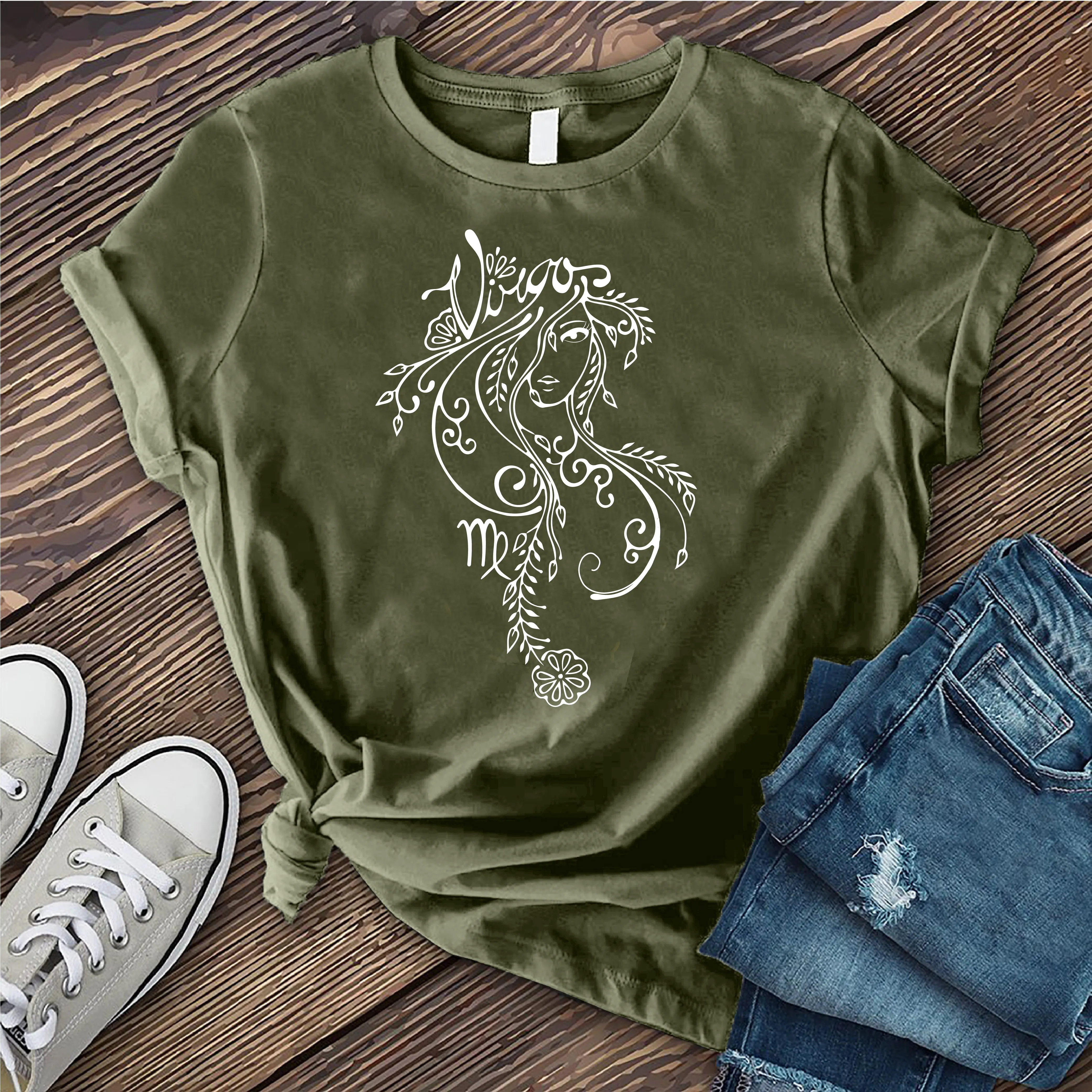 Virgo Floral Woman T-Shirt