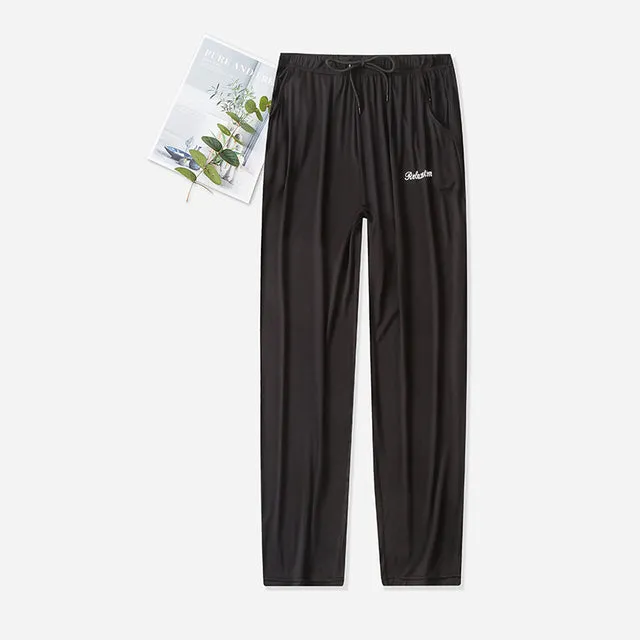 Wjczt Summer Men Modal Pajama Sleepwear Pants Hot Sale Sleep Pants For Male Tether Pajamas Pants Bottoms Casual Home Trousers