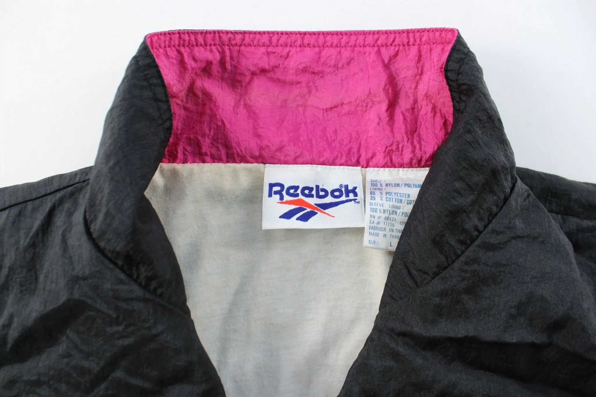 Women's Reebok Embroidered Logo Zip Up Jacket