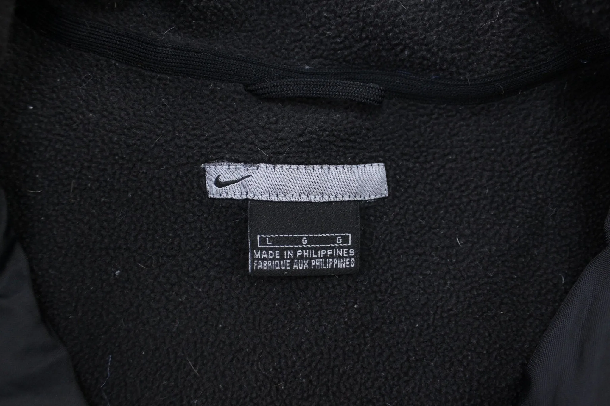 Y2K Nike Embroidered Logo Black Zip Up Jacket