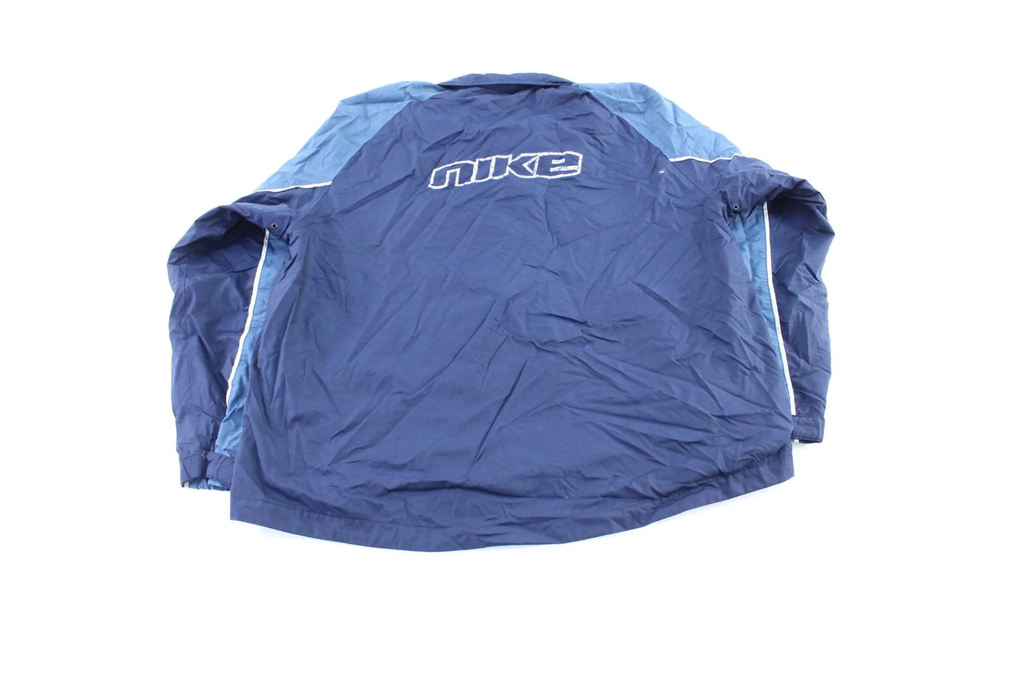 Y2K Nike Logo Blue Zip Up Jacket