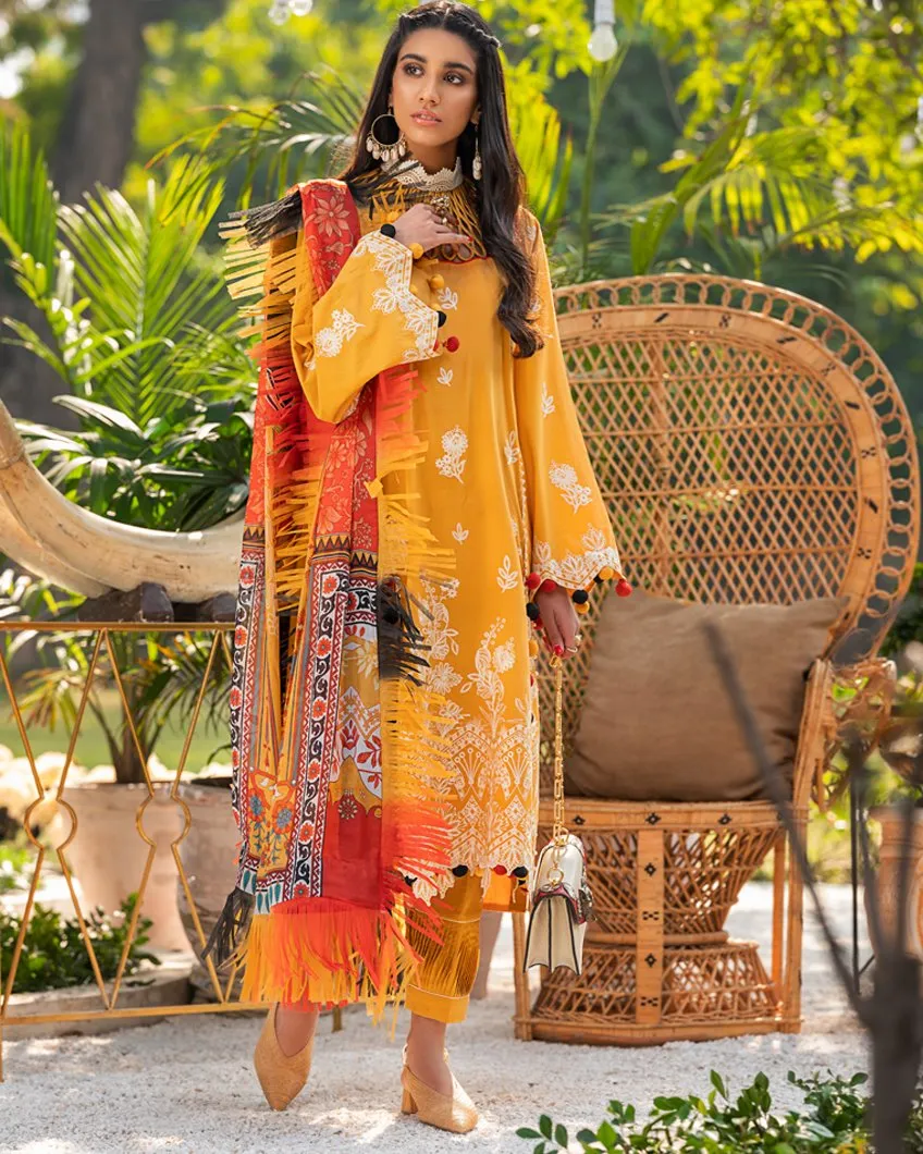 Zaha by Khadijah Shah – Spring/Summer Lawn Collection 2020 – DAHAB (ZL-24)
